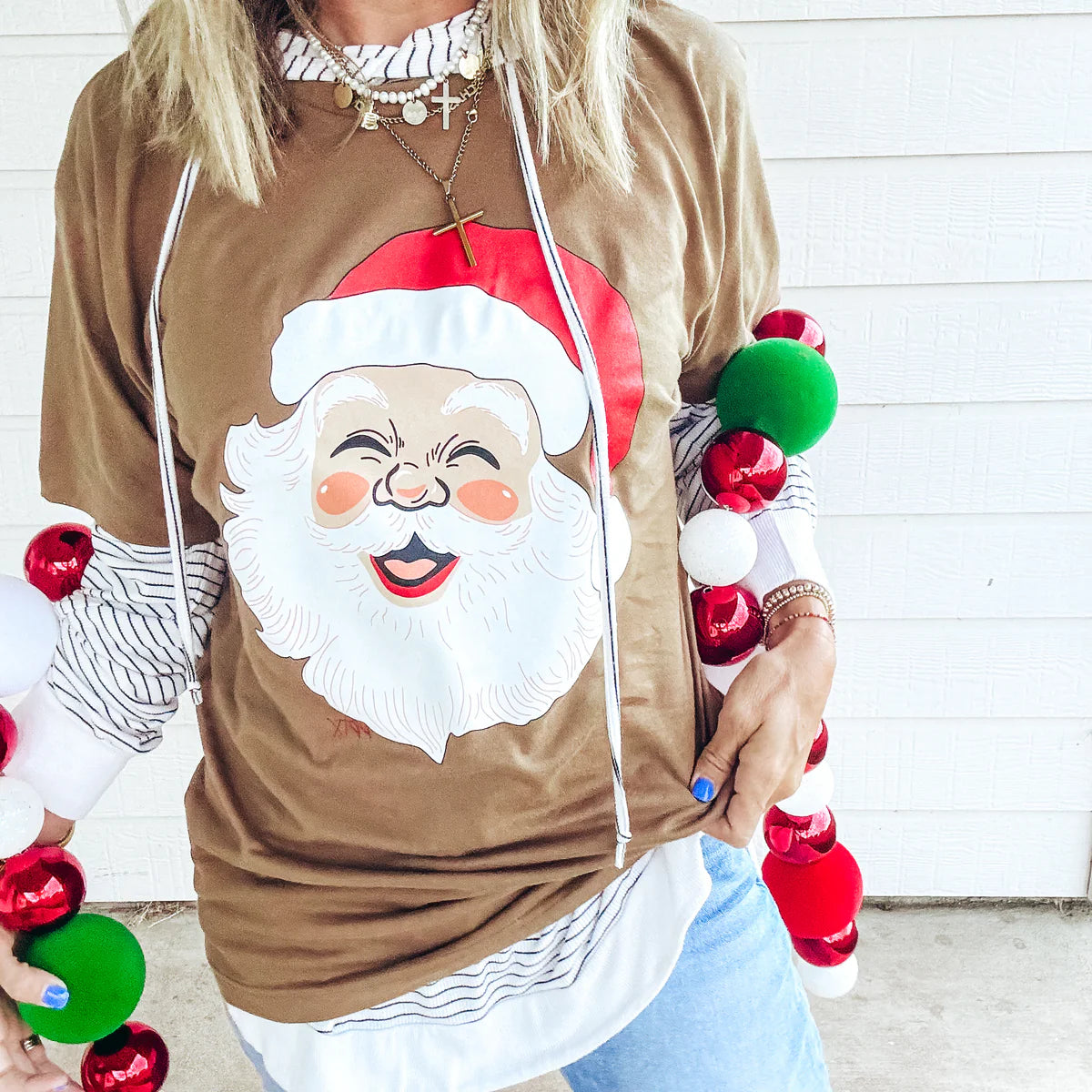SMILING SANTA TEE
