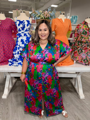 NICOLETTE FLORAL MAXI DRESS
