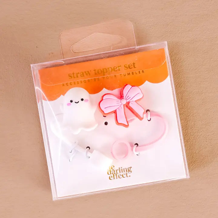 Boos & Bows-Straw Topper Set