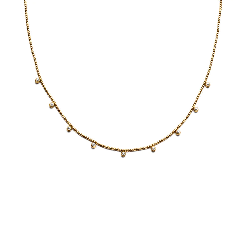 BEADED PEARLS NECKLACE