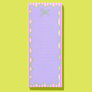 PURPLE & GREEN BOW LISTPAD