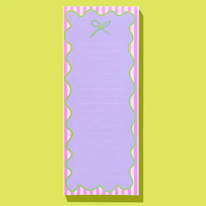PURPLE & GREEN BOW LISTPAD
