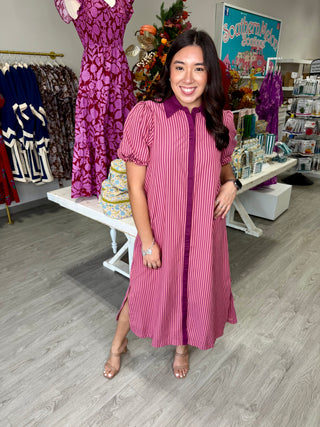 GINA STRIPE DRESS