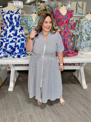 ADELA STRIPE DRESS