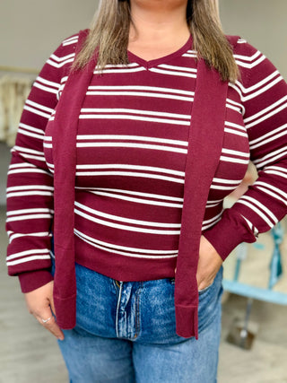 VERONICA STRIPE TOP