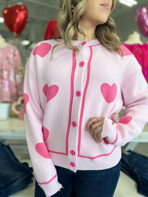 KAY LIGHT PINK CARDIGAN