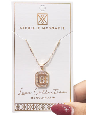 MICHELLE MCDOWELL INITIAL FINLEY NECKLACE