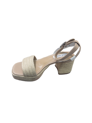 STEVE MADDEN MERCERR NAT MULTI HEELS