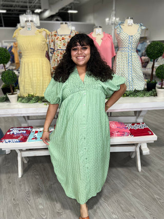 KINSLEY SAGE DRESS