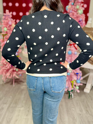 JACKIE POLKA DOT CARDIGAN