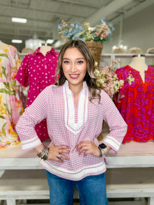 OLIVIA GINGHAM TOP
