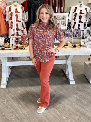 TERRACOTTA MID RISE JUDY BLUE JEANS