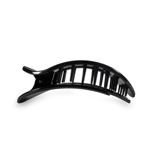 JET BLACK SMALL FLAT ROUND CLIP