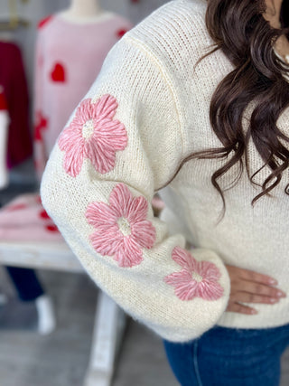 TAYLOR CREAM FLORAL CARDIGAN