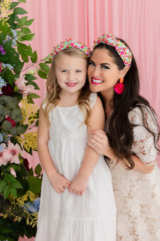 BRIANNA CANNON CHILD SIZE BRIGHT DAISY HEADBAND WITH CRYSTALS & STONES