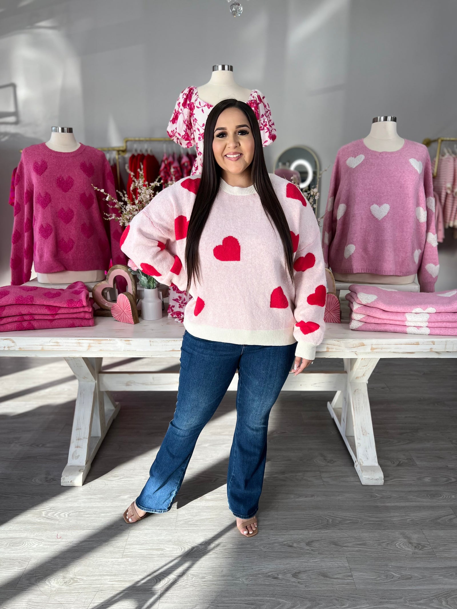 VERONICA HEART SWEATER