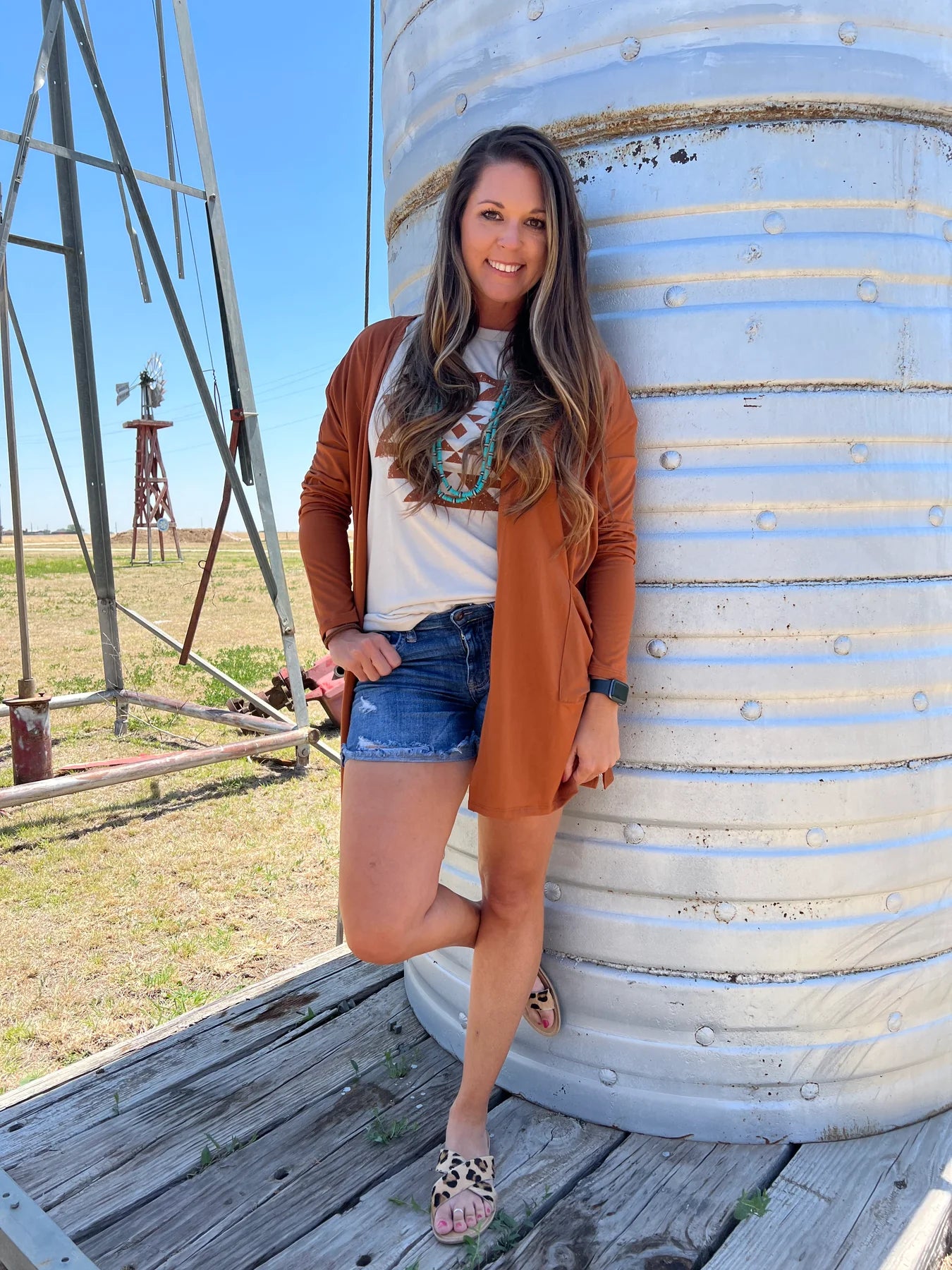 RYANNE RUST CARDIGAN