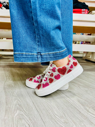 BETSEY JOHNSON HEART SNEAKERS