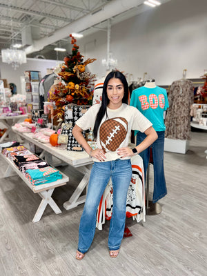 Gameday checkered Football Tee