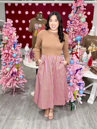 GIANNA STRIPE DRESS