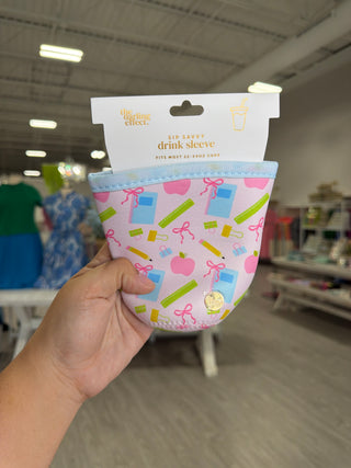 Sip Savvy Drink Sleeve–Large–School Days: Teacher Collection