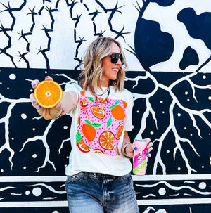 ORANGE PARADISE TEE