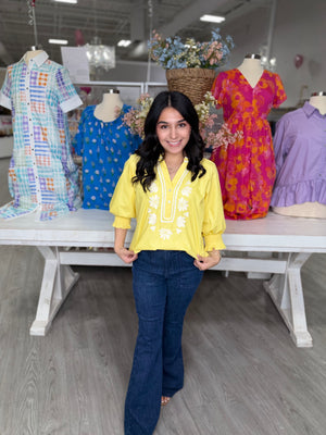 PATRICIA YELLOW TOP