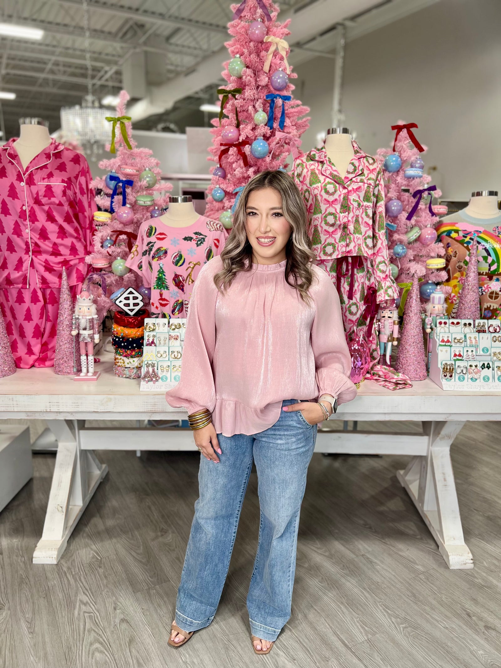 ARLA PINK SHIMMER TOP