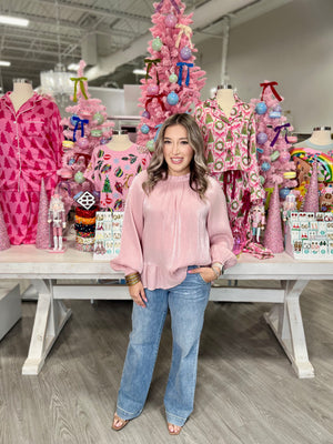 ARLA PINK SHIMMER TOP