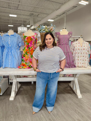 LILLY ROYAL STRIPE TOP