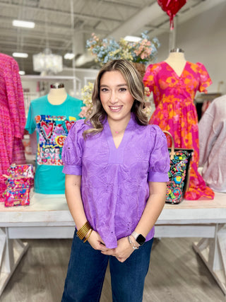 AMY LAVENDER TOP