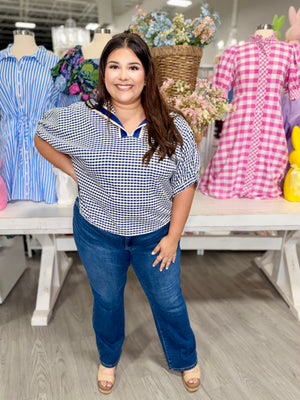 AUDREY GINGHAM TOP