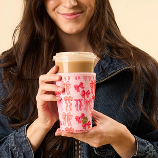 Blushing Bows Large-Sip Savvy Drink Sleeve