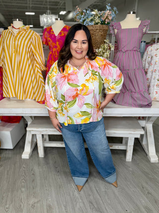 HALEY FLORAL TOP