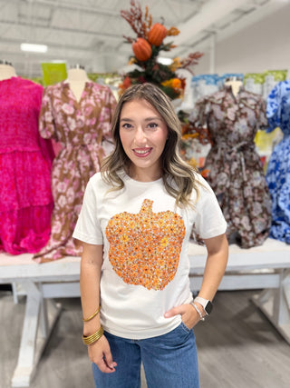Flower Filled Pumpkin Tee