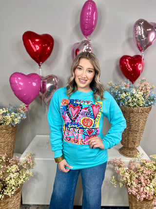 Callie Ann Stelter A Lot of Love Sweatshirt