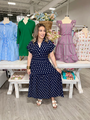 JAZMINE POLKA DOT DRESS