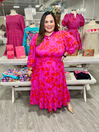 Irene Smocked Midi Dress