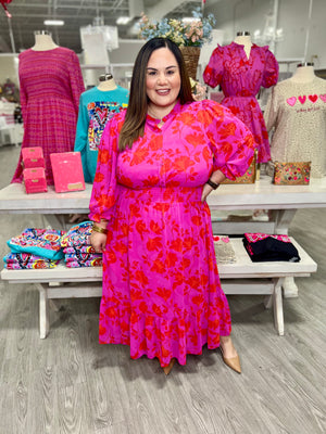 Irene Smocked Midi Dress