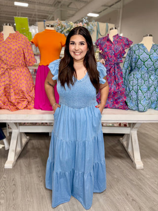 CARLY DENIM DRESS