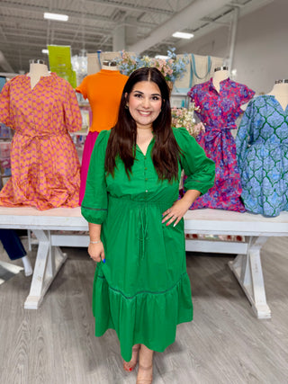 MONICA GREEN DRESS