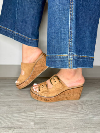 Double Dare (Tabacco Faux Suede) by Corkys
