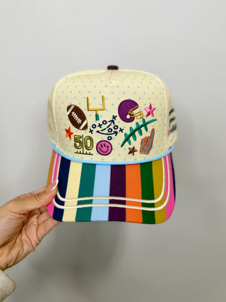 Game Day Doodle Football Hat