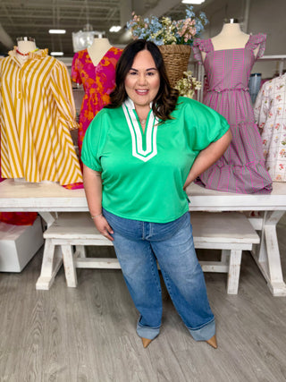 HEATHER GREEN TOP