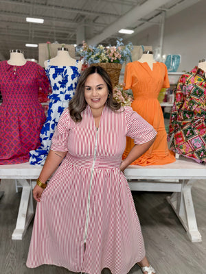 NAOMI STRIPE DRESS