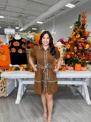 JASMINE BROWN DRESS