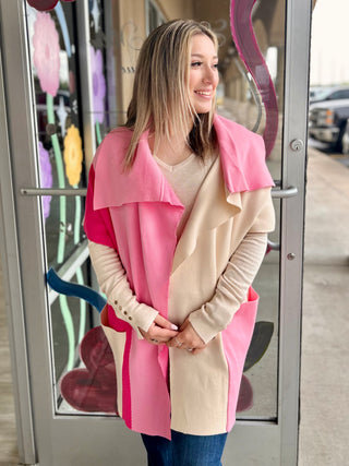 SERENA COLORBLOCK CARDIGAN