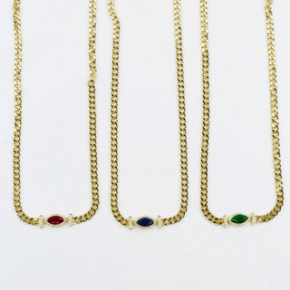 Never Let You Down Necklace- GREEN