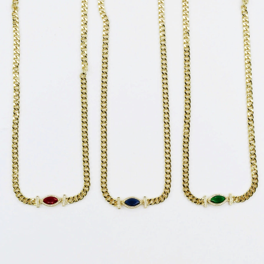 Never Let You Down Necklace- RED