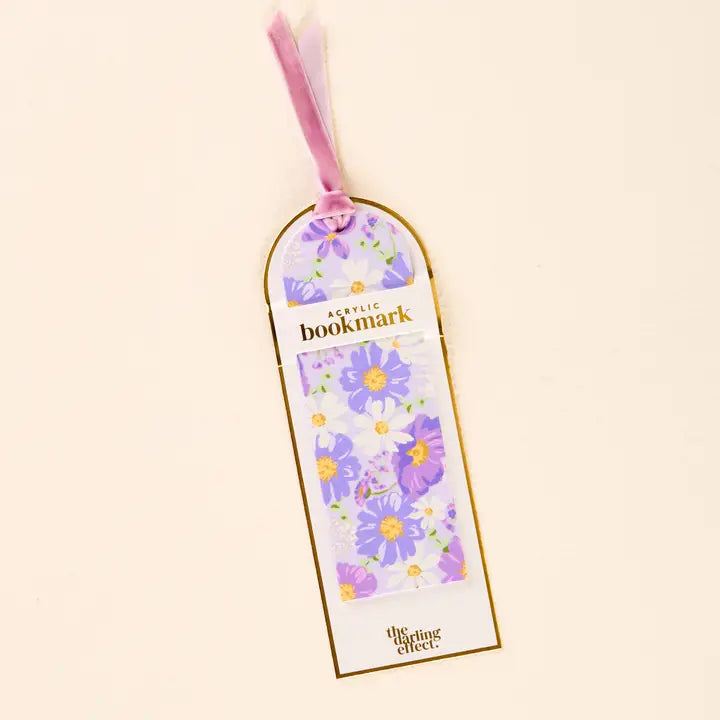Acrylic Bookmark-Bouquet Beauty Purple